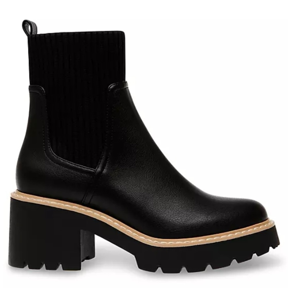 DV Dolce Vita Lug Sole Chelsea Boots EUC Black Size 9